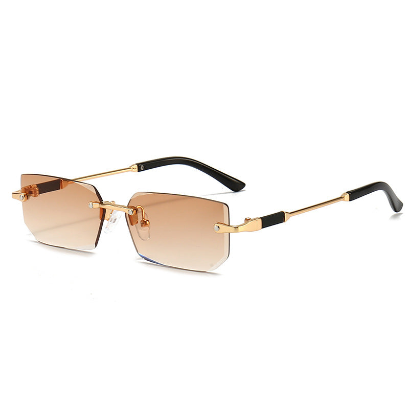 Wholesale Frameless Jelly Colored PC Sunglasses